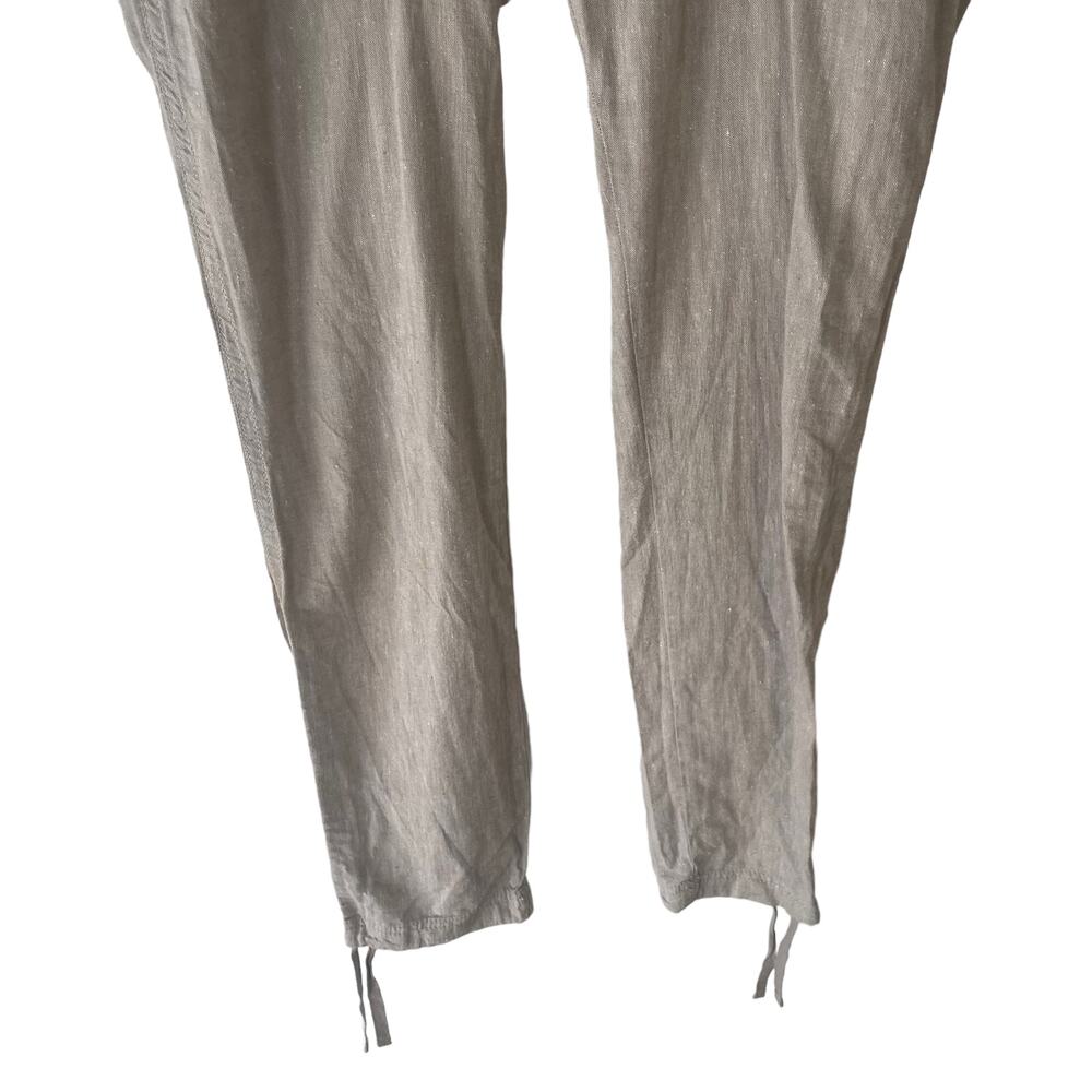Columbia Sportswear Hemp Cotton Pants Khaki Tan Drawstring Utility Womens Small - Picture 5 of 9